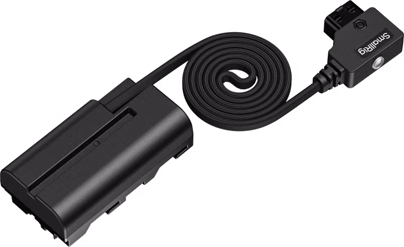 SmallRig 6415 Attachable Self-Coiling Dummy Battery Power Cable D-Tap to NP-F550
