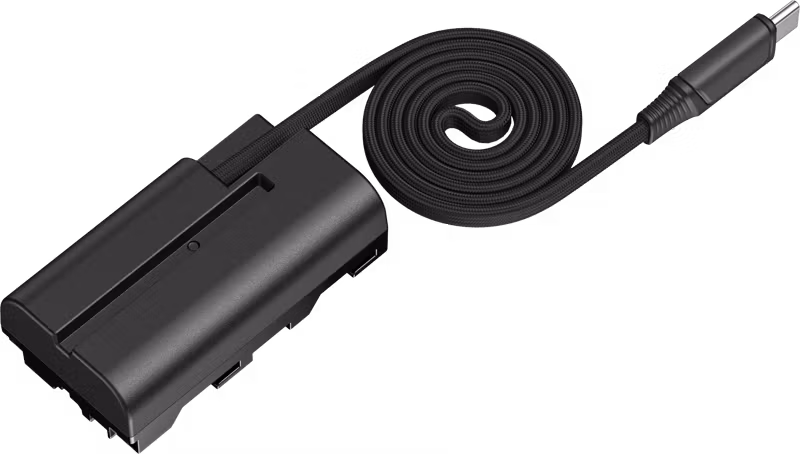SmallRig 6416 Attachable Self-Coiling Dummy Battery Power Cable USB-C for NP-F550 – bild 2