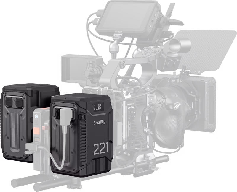 SmallRig 5865 T221 Triple-Proof (1.8m Drop-Resistant, IP54 Waterproof / Dustproof) V-Mount Battery