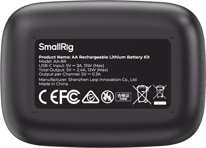 SmallRig 5772 Rechargeable Lithium Battery AA (2130mAh) Kit (8pcs)