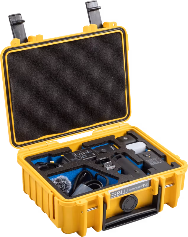 BW Outdoor Action Case Type 500 DJI Osmo Pocket 4 Creator Combo I Yellow