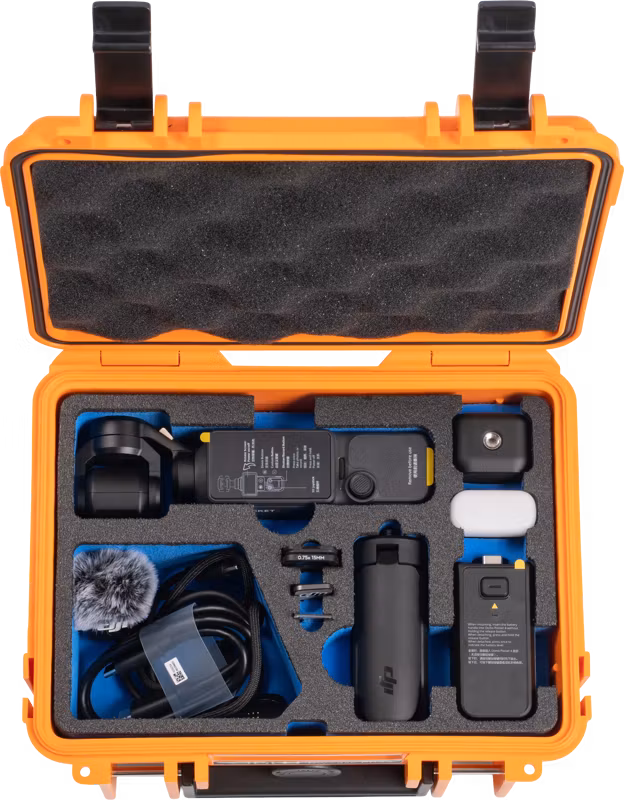 BW Outdoor Action Case Type 500 DJI Osmo Pocket 4 Creator Combo I Orange