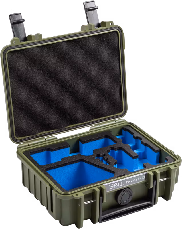 BW Outdoor Action Case Type 500 DJI Osmo Pocket 4 Creator Combo I Bronze Green