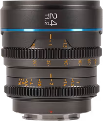Sirui Cine Lens Nightwalker S35 24mm T1.2 RF-Mount Metal Grey