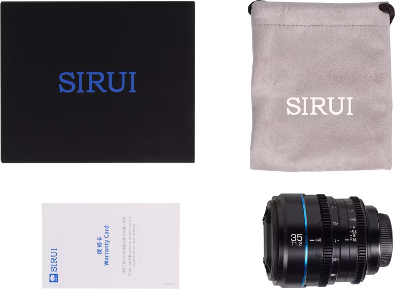 Sirui Cine Lens Nightwalker S35 35mm T1.2 MFT-Mount Metal Grey