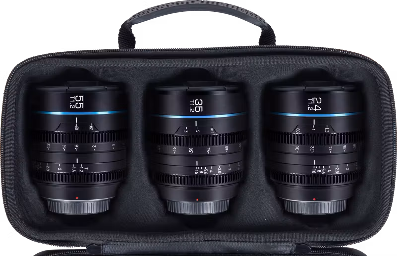 Sirui Cine Lens Nightwalker S35 Kit 24/35/55mm T1.2 E-Mount Black
