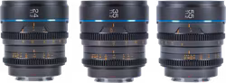 Sirui Cine Lens Nightwalker S35 Kit 24/35/55mm T1.2 RF-Mount Metal Grey