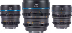 Sirui Cine Lens Nightwalker S35 Kit 24/35/55mm T1.2 X-Mount Metal Grey