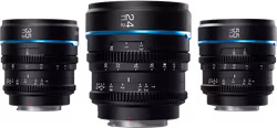 Sirui Cine Lens Nightwalker S35 Kit 24/35/55mm T1.2 MFT-Mount Black