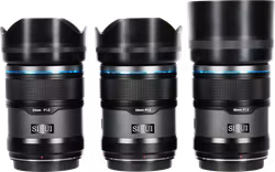 Sirui Sniper Lens APS-C AF Kit 23, 33 & 56mm F1.2 X-Mount Black Carbon