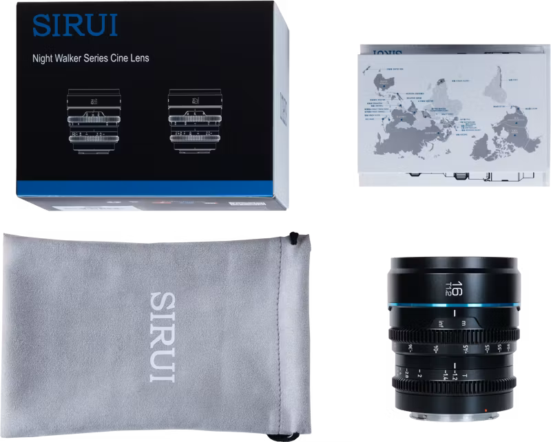 Sirui Cine Lens Nightwalker S35 16mm T1.2 X-Mount Black – bild 2