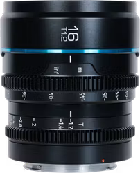 Sirui Cine Lens Nightwalker S35 16mm T1.2 L-Mount Black