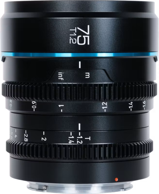 Sirui Cine Lens Nightwalker S35 75mm T1.2 RF-Mount Black