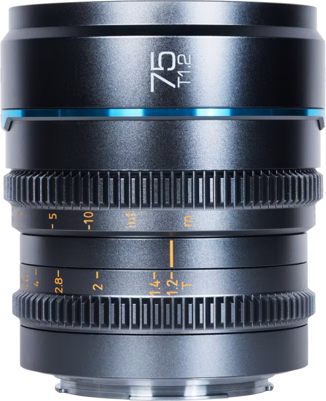 Sirui Cine Lens Nightwalker S35 75mm T1.2 L-Mount Metal Grey