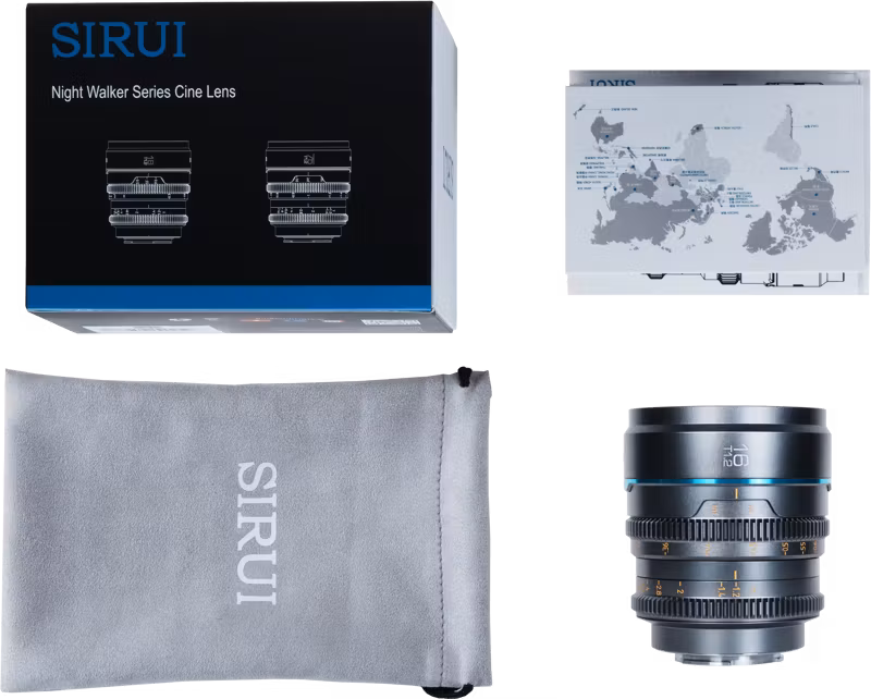 Sirui Cine Lens Nightwalker S35 16mm T1.2 RF-Mount Metal Grey