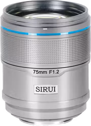 Sirui Sniper Lens APS-C AF 75mm F1.2 E-Mount Silver