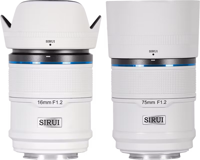 Sirui Sniper Lens APS-C AF Kit 16 & 75mm F1.2 X-Mount White