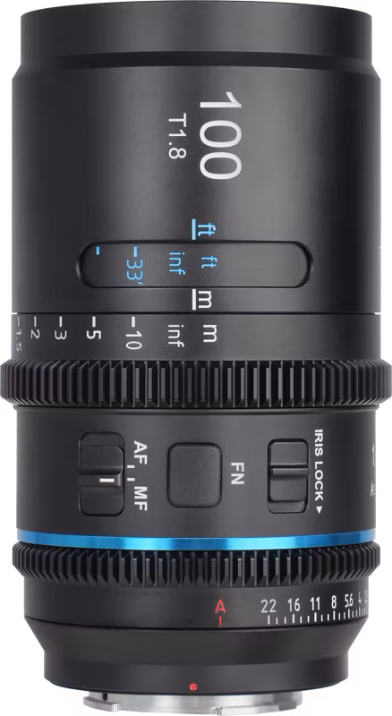 Sirui Astra T1.8 1.33x Full Frame Autofocus Anamorphic Cine Lenses 100mm_Blue Flare L-mount