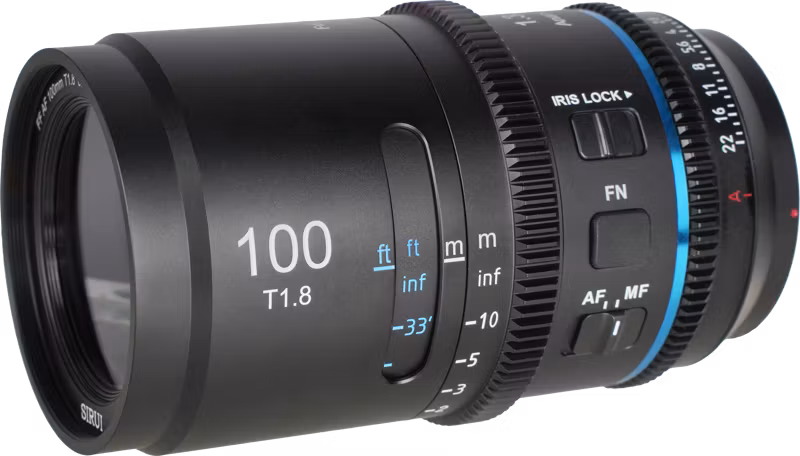 Sirui Astra T1.8 1.33x Full Frame Autofocus Anamorphic Cine Lenses 100mm_Blue Flare L-mount