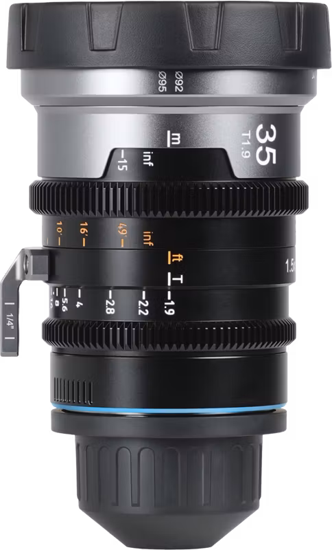 Sirui IronStar T1.9 1.5x Anamorphic Full Frame Cine Lenses 35mm_Blue Flare ARRI PL/Canon EF