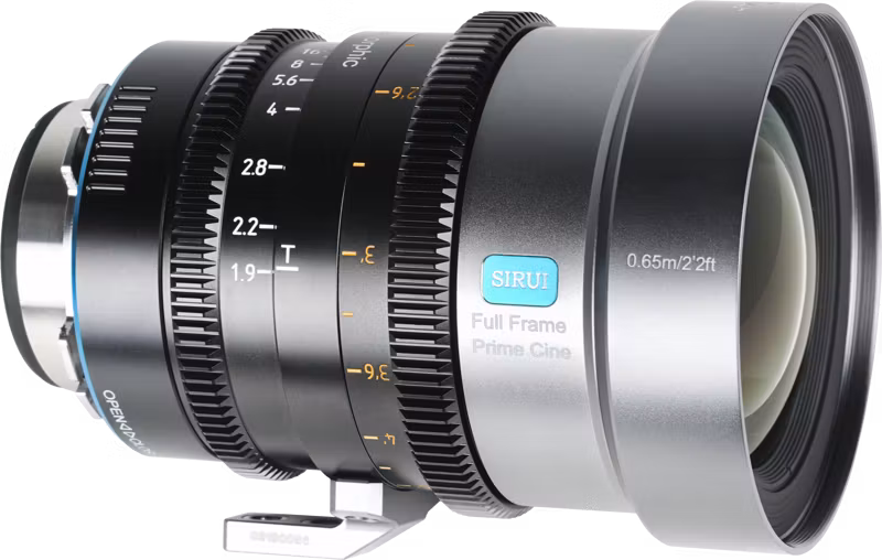 Sirui IronStar T1.9 1.5x Anamorphic Full Frame Cine Lenses 45mm_Blue Flare ARRI PL/Canon EF