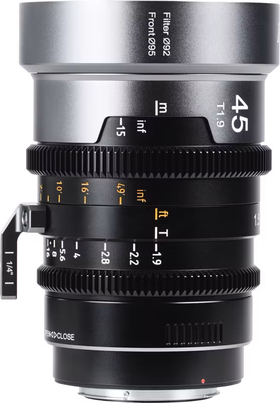 Sirui IronStar T1.9 1.5x Anamorphic Full Frame Cine Lenses 45mm_Neutral Flare ARRI PL/Canon EF