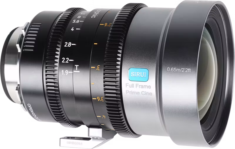 Sirui IronStar T1.9 1.5x Anamorphic Full Frame Cine Lenses 45mm_Neutral Flare ARRI PL/Canon EF