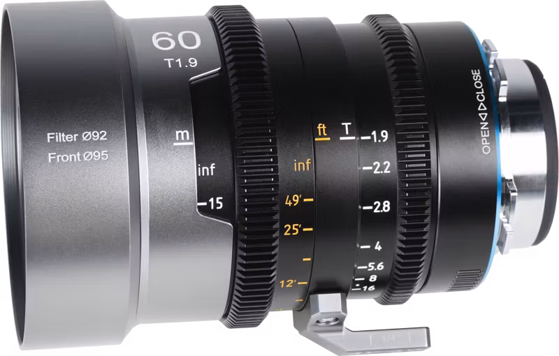 Sirui IronStar T1.9 1.5x Anamorphic Full Frame Cine Lenses 60mm_Blue Flare ARRI PL/Canon EF