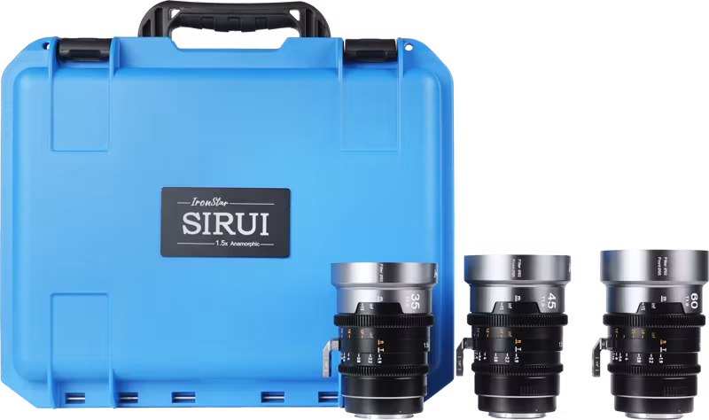 Sirui IronStar T1.9 1.5x Anamorphic Full Frame Cine Lenses 35mm&45mm&60mm_Neutral ARRI PL/Canon EF