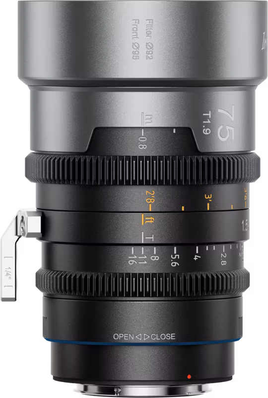 SIRUI IronStar T1.9 1.5x Anamorphic Full Frame Cine Lenses 75mm Neutral Flare ARRI PL/Canon EF