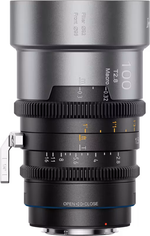 SIRUI IronStar T1.9 1.5x Anamorphic Full Frame Cine Lenses 100mm Blue Flare ARRI PL/Canon EF