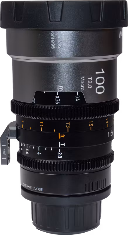 SIRUI IronStar T1.9 1.5x Anamorphic Full Frame Cine Lenses 100mm Blue Flare ARRI PL/Canon EF