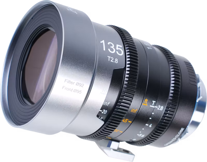 SIRUI IronStar T1.9 1.5x Anamorphic Full Frame Cine Lenses 135mm Blue Flare ARRI PL/Canon EF