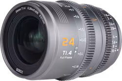 SIRUI Vision Prime 1 Series 24mm T1.4 Full Frame Cine Lens, Multi-Mount, Metal Gray