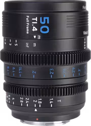 SIRUI Vision Prime 1 Series 50mm T1.4 Full Frame Cine Lens, Multi-Mount, Black