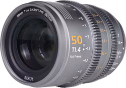 SIRUI Vision Prime 1 Series 50mm T1.4 Full Frame Cine Lens, Muti-Mount, Metal Grey