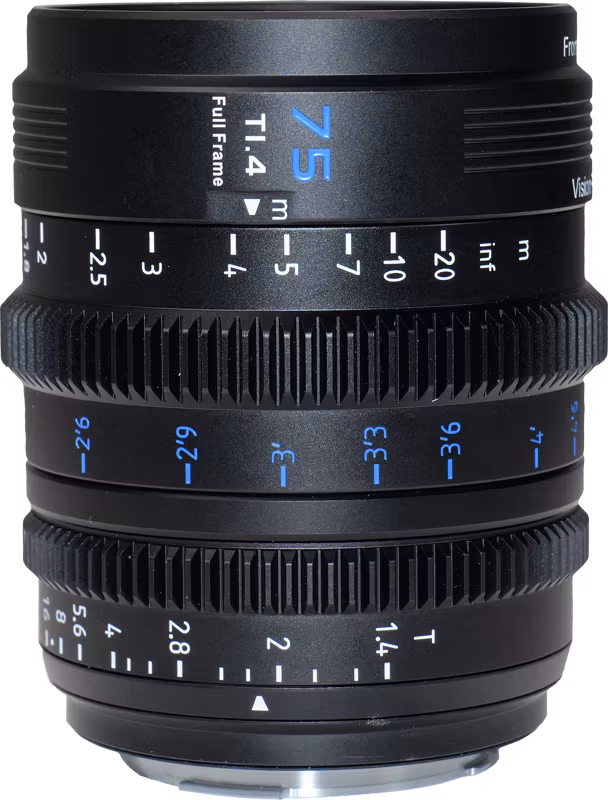 SIRUI Vision Prime 1 Series 75mm T1.4 Full Frame Cine Lens, Multi-Mount, Black
