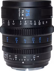 SIRUI Vision Prime 1 Series 75mm T1.4 Full Frame Cine Lens, Multi-Mount, Black