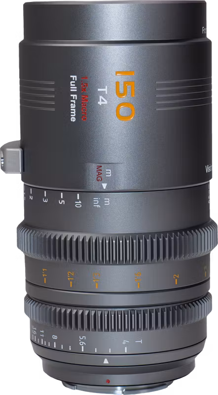 Sirui Vision Prime 1 Series 150mm T4 Full Frame Cine Lens, Mulit-Mount, Metal Grey