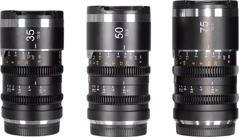 SIRUI Saturn Series Anamorphic Lens V2 35mm&50mm&75mm, Black, Sony E