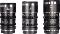 SIRUI Saturn Series Anamorphic Lens V2 35mm&50mm&75mm, Black, L-mount