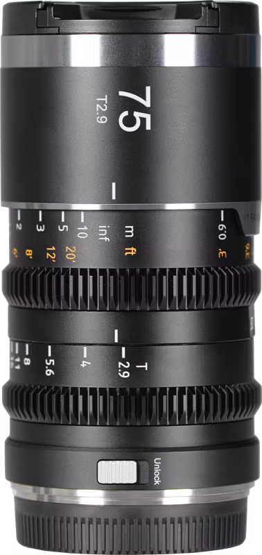 SIRUI Saturn Series Anamorphic Lens V2 75mm, Black, L-mount