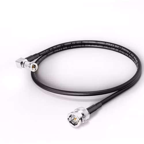 Superbat 6G-SDI-kabel Micro HD-BNC (vinklad) till BNC, Belden 1855A, 60 cm