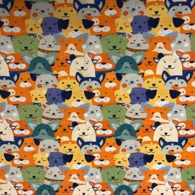 Hundar i massor Bomullsjersey