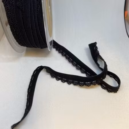 Spetsband resår Svart