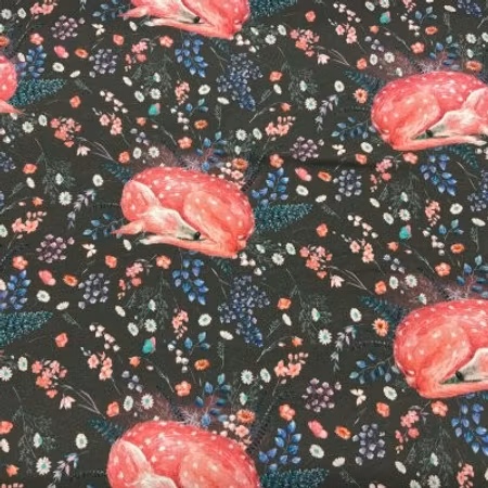 Rosa Rådjur bomullsjersey
