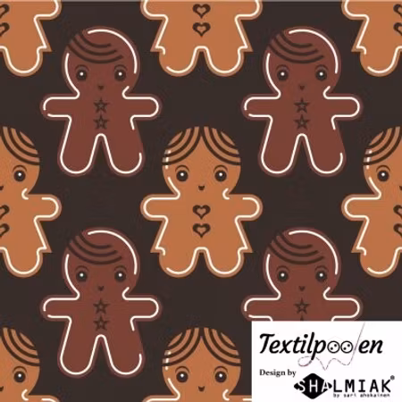 Pepparkakor - Shalmiak - Bomullsjersey