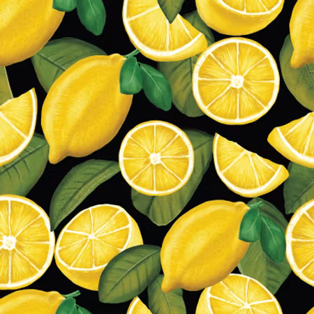 FÖRHANDSBOKNING- Citroner Bomullsjersey