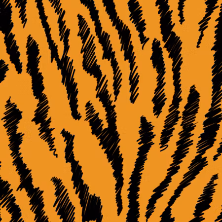 FÖRHANDSBOKNING- Tigerränder Bomullsjersey