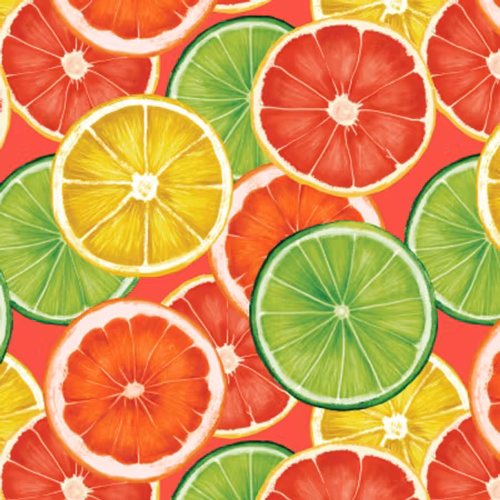 FÖRHANDSBOKNING- Färgglad citrus Bomullsjersey